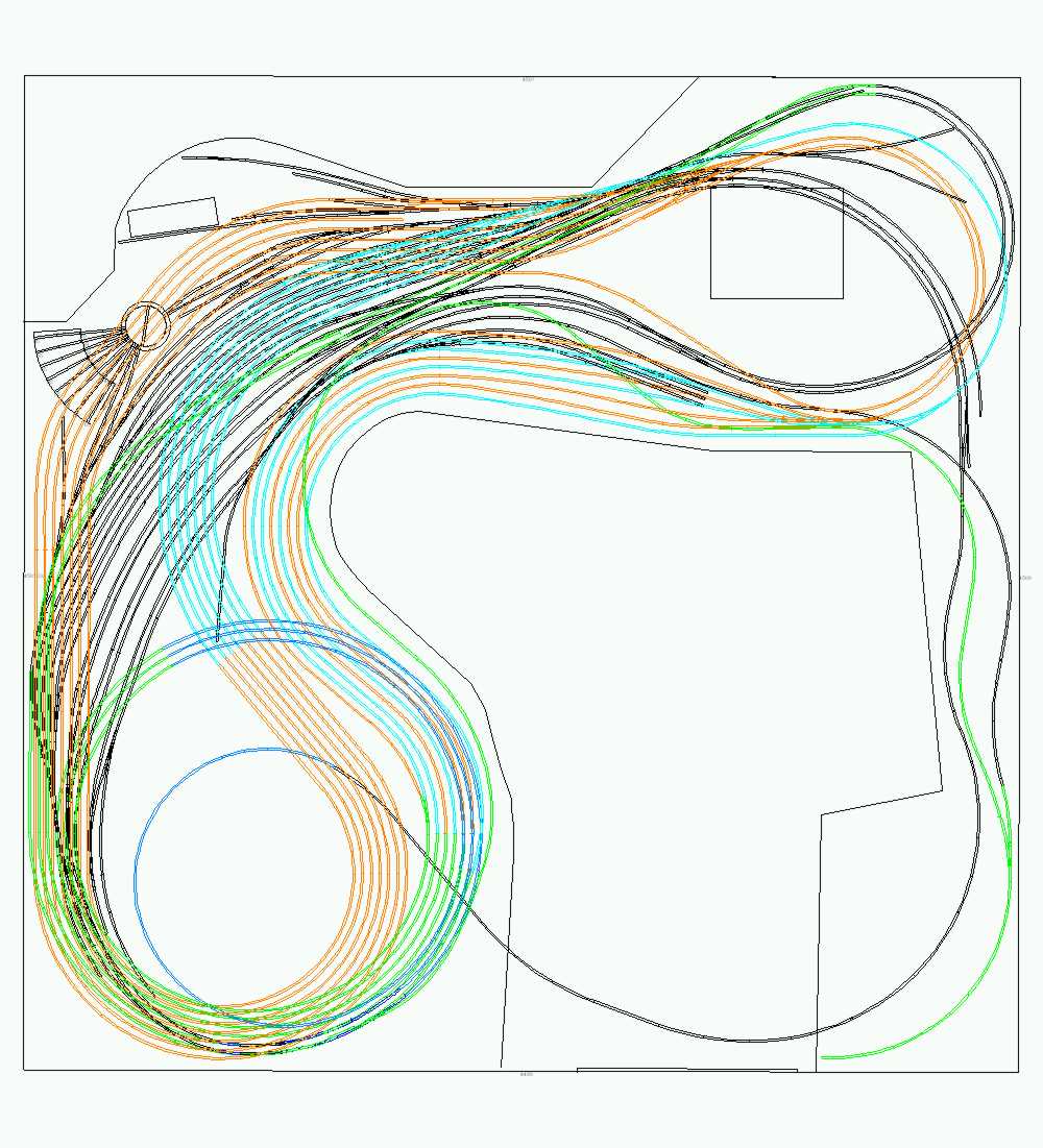 der komplette Gleisplan